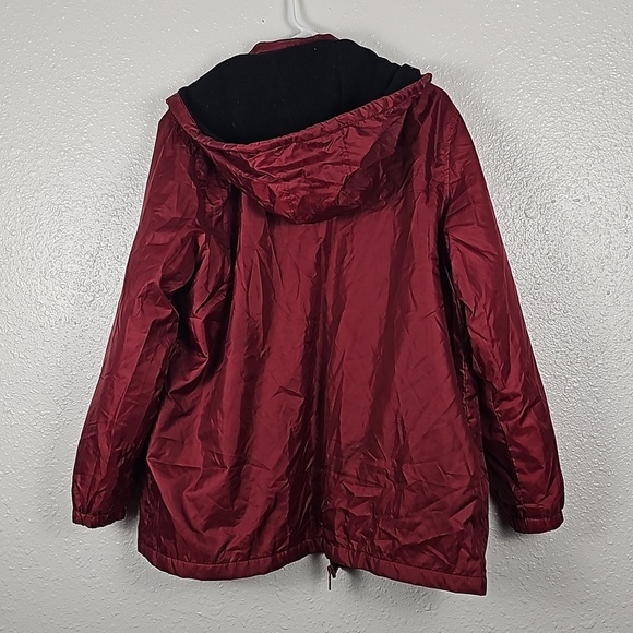 TOTES Women's Large Maroon Three Season Fleece Lined Jacket - Picture 6 of 7